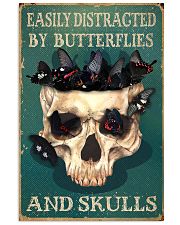Retro Teal Easily Distracted By Butterflies 11x17 Poster front