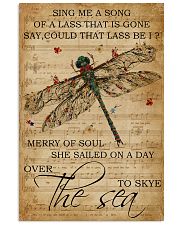 Music Sheet Sing Me A Song Dragonfly 11x17 Poster front