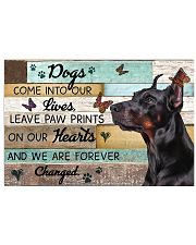 Wood Piece Come Into Our Lives Doberman Pinscher 17x11 Poster front