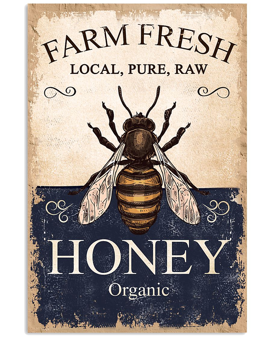 Farm Fresh Honey Bee 11x17 Poster