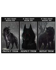 Wolf Protect Respect Defeat 24x16 Poster front