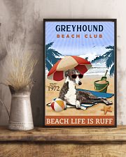 Beach Club Is Ruff Greyhound 11x17 Poster lifestyle-poster-3