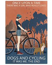 Vintage Girl Once Upon A Time Dogs And Cycling 11x17 Poster front