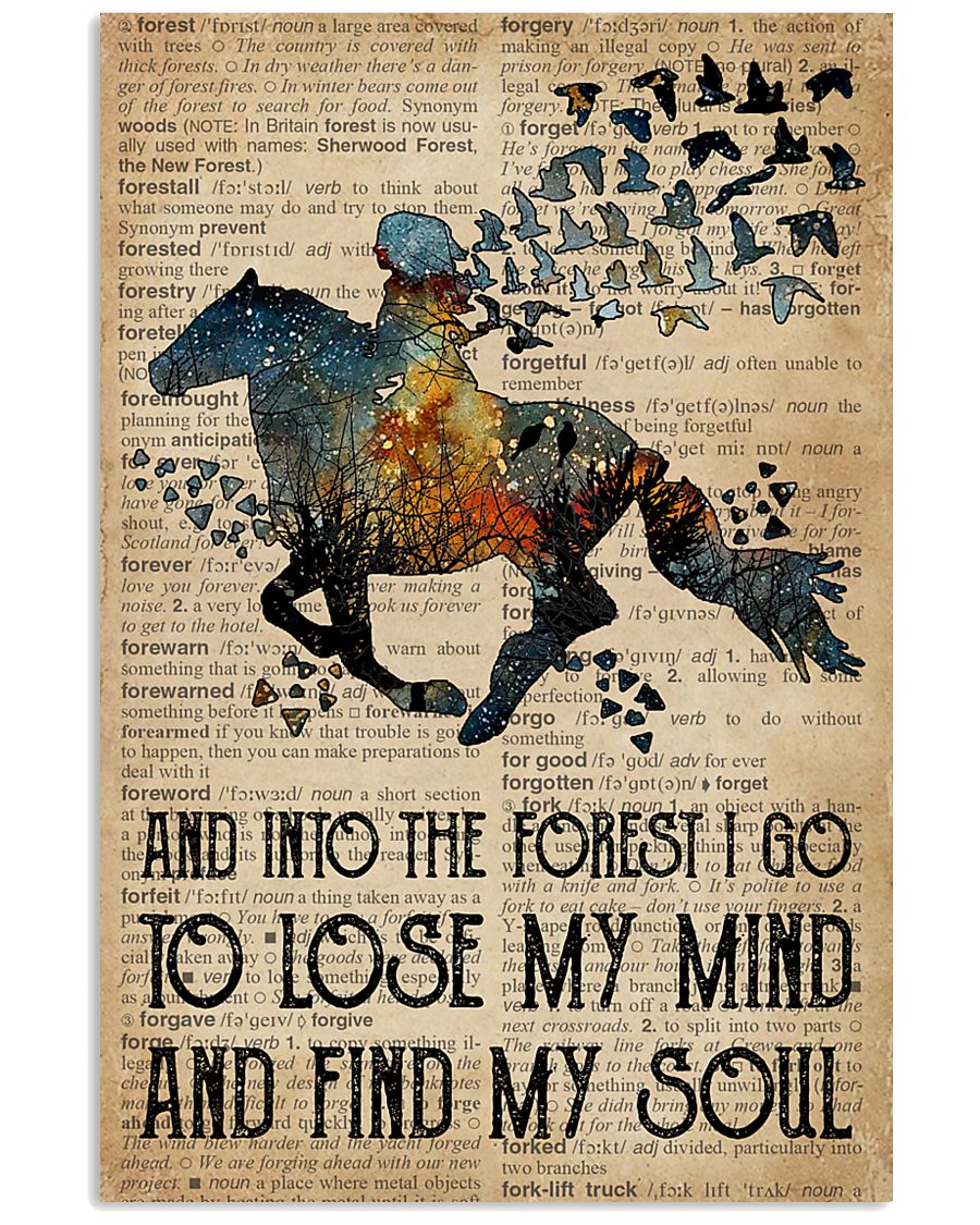 Blue Earth Dictionary Find My Soul Horse 11x17 Poster