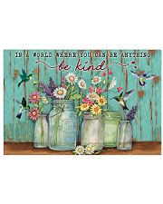 Green Pallet Hummingbird Be Kind 17x11 Poster front