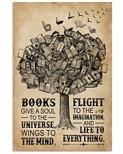 Books Give A Soul Reading Tree 16x24 Poster front