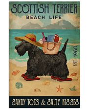 Beach Life Sandy Toes Scottish Terrier 11x17 Poster front