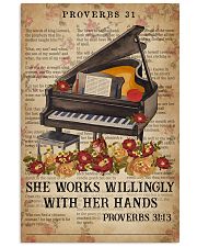 Catchphrase Works Willingly With Hand Piano 11x17 Poster front