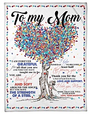 Daughter To Mom Forever Grateful Small Fleece Blanket - 30" x 40" front
