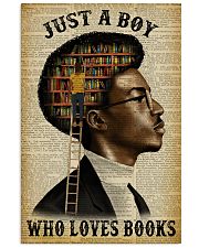 Just A Boy Who Loves Books Black Reading 11x17 Poster front