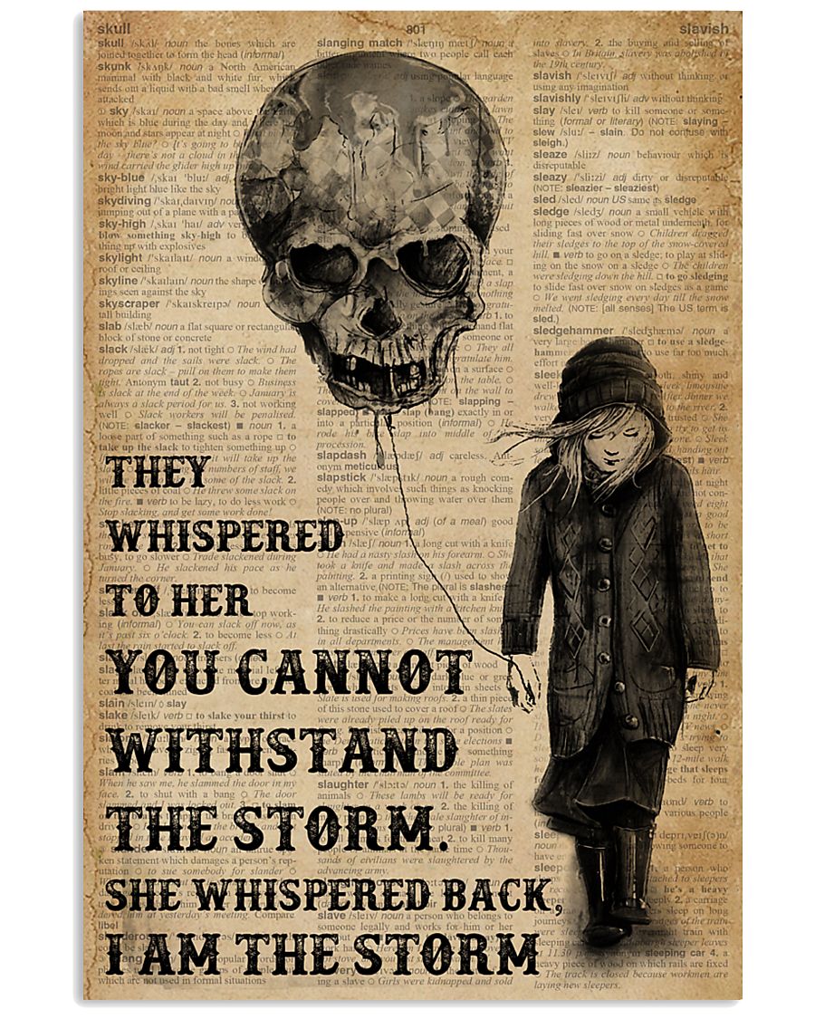 I Am The Storm Balloon Skull 11x17 Poster