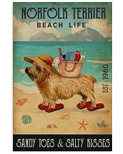 Beach Life Sandy Toes Norfolk Terrier 11x17 Poster front