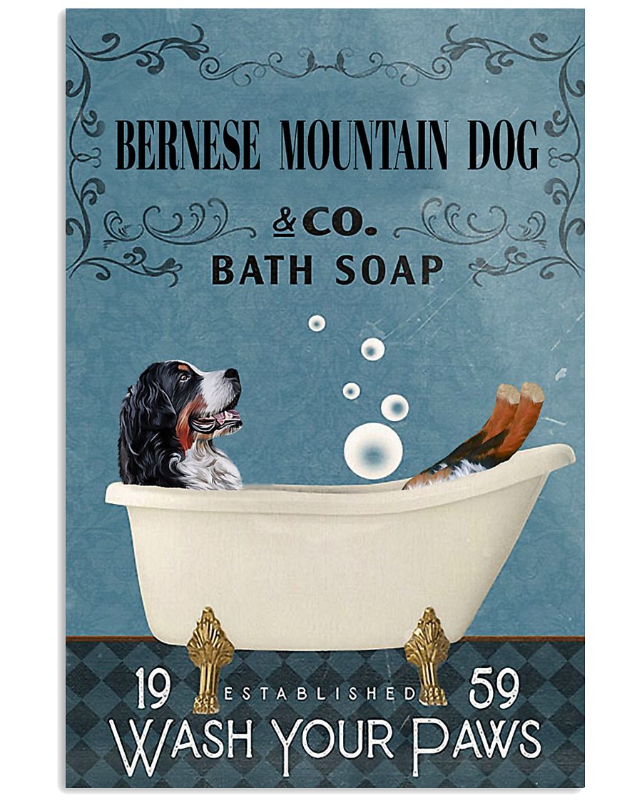 Bath Soap Company Bernese Mountain Dog 11x17 Poster