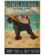 Beach Life Sandy Toes Schnauzer 11x17 Poster front