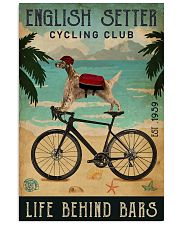 Cycling Club English Setter 11x17 Poster front