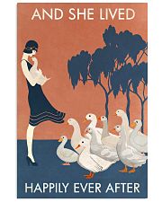 Vintage Girl Lived Happily Duck 11x17 Poster front