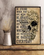 Be Strong When You Are Week Skull Kraft Paper 11x17 Poster lifestyle-poster-3