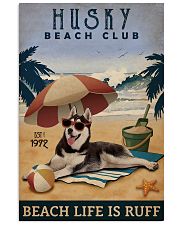Vintage Beach Club Is Ruff Husky 11x17 Poster front