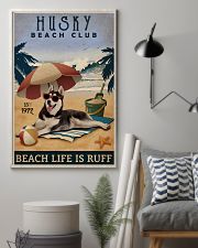Vintage Beach Club Is Ruff Husky 11x17 Poster lifestyle-poster-1