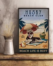 Vintage Beach Club Is Ruff Husky 11x17 Poster lifestyle-poster-3