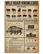 Wild Boar Knowledge 16x24 Poster front