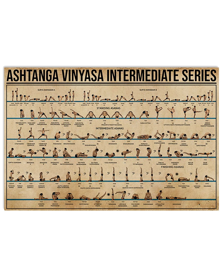 Ashtanga Vinyasa Intermediate Series 17x11 Poster