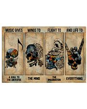 Skull Music Gives A Soul To The Universe 24x16 Poster front