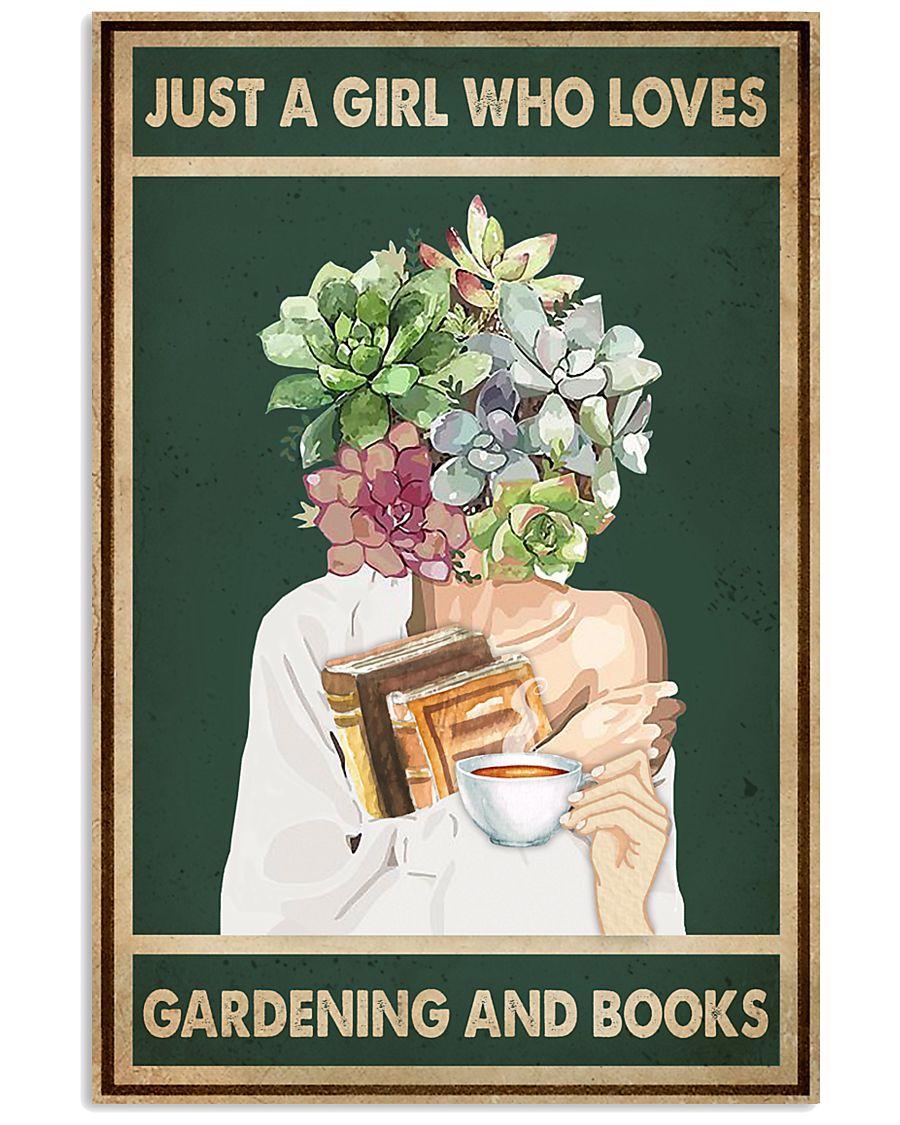 Just A Girl Who Loves Books Tea Garden 11x17 Poster