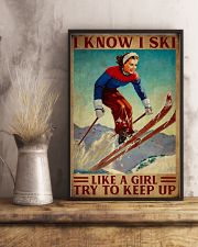 I Know I Ski Like A Girl 16x24 Poster lifestyle-poster-3