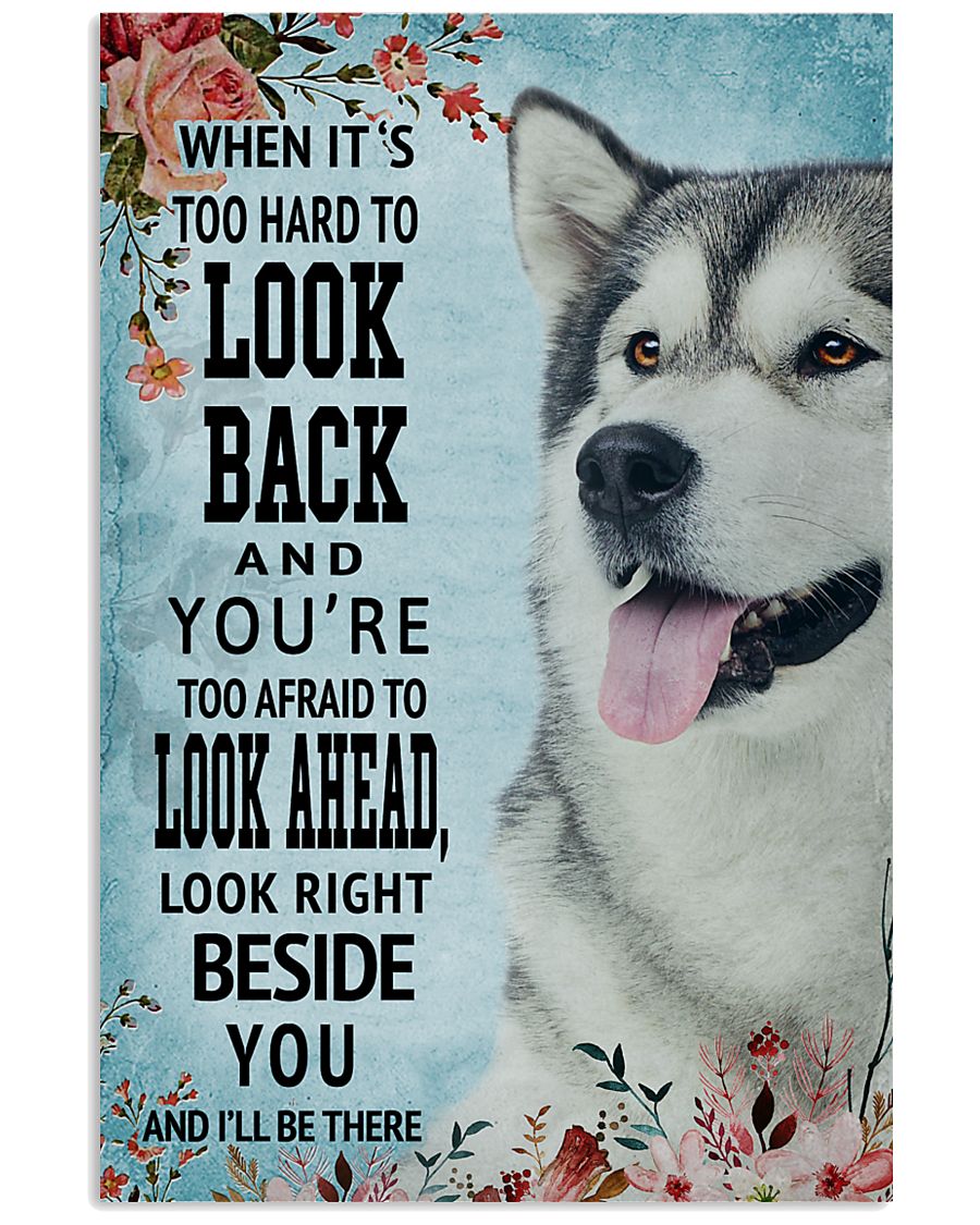 Classic Blue Alaskan Malamute Right Beside You 11x17 Poster
