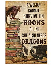 A Woman Survive On Books And Dragons 11x17 Poster front