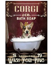 Red Bath Soap Corgi 11x17 Poster front