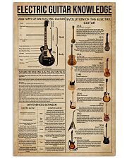 Electric Guitar Knowledge Instrument 11x17 Poster front