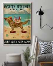 Beach Life Sandy Toes Golden Retriever 16x24 Poster lifestyle-poster-1