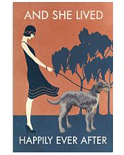 Vintage Girl Lived Happily Irish Wolfhound 11x17 Poster front