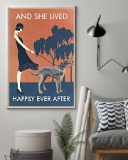 Vintage Girl Lived Happily Irish Wolfhound 11x17 Poster lifestyle-poster-1