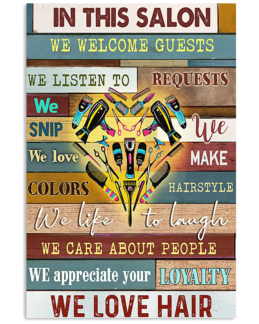 Hairdresser In This Salon 11x17 Poster