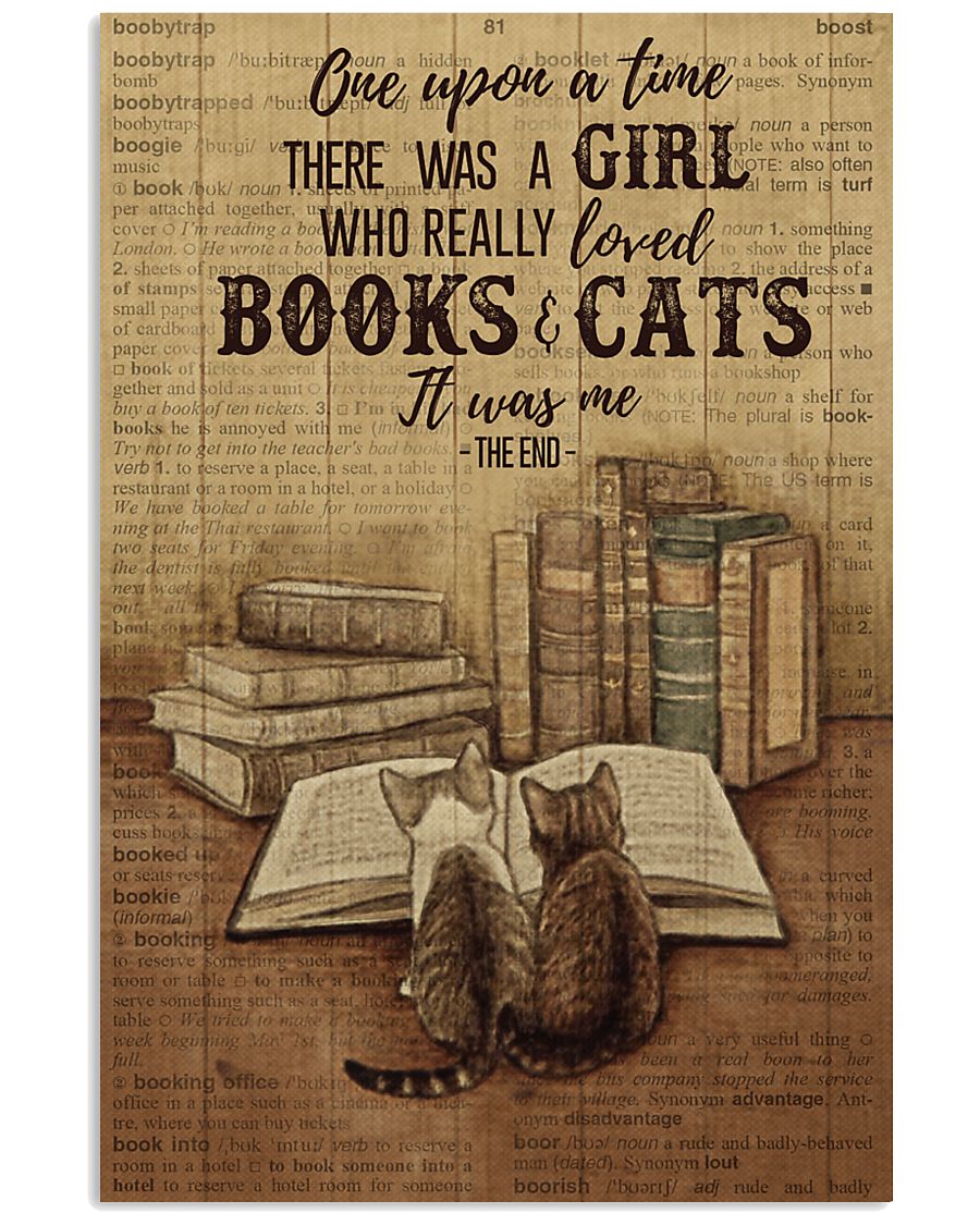 Pallet Dictionary Books Cats Once Upon A Time 11x17 Poster