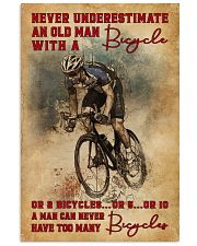 Never Underestimate An Old Man With A Bicycle 16x24 Poster front