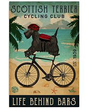 Cycling Club Scottish Terrier 11x17 Poster front