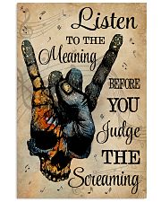 Music Skull Hand Listen To The Meaning 11x17 Poster front