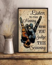 Music Skull Hand Listen To The Meaning 11x17 Poster lifestyle-poster-3