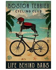 Cycling Club Boston Terrier 11x17 Poster front