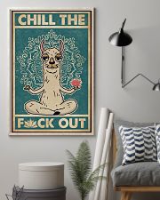 Retro Llama Chill The 11x17 Poster lifestyle-poster-1