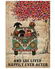 Dictionary And She Lived Happily Dachshund 11x17 Poster front