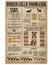 Border Collie Knowledge Dog 11x17 Poster front