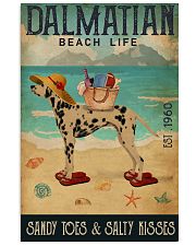 Beach Life Sandy Toes Dalmatian 11x17 Poster front