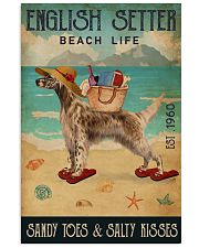 Beach Life Sandy Toes English Setter 11x17 Poster front