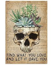 Vintage Dictionary Find You Love Skull Succulent 11x17 Poster front