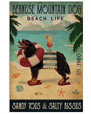 Vintage Beach Cocktail Life Bernese Mountain Dog 16x24 Poster front